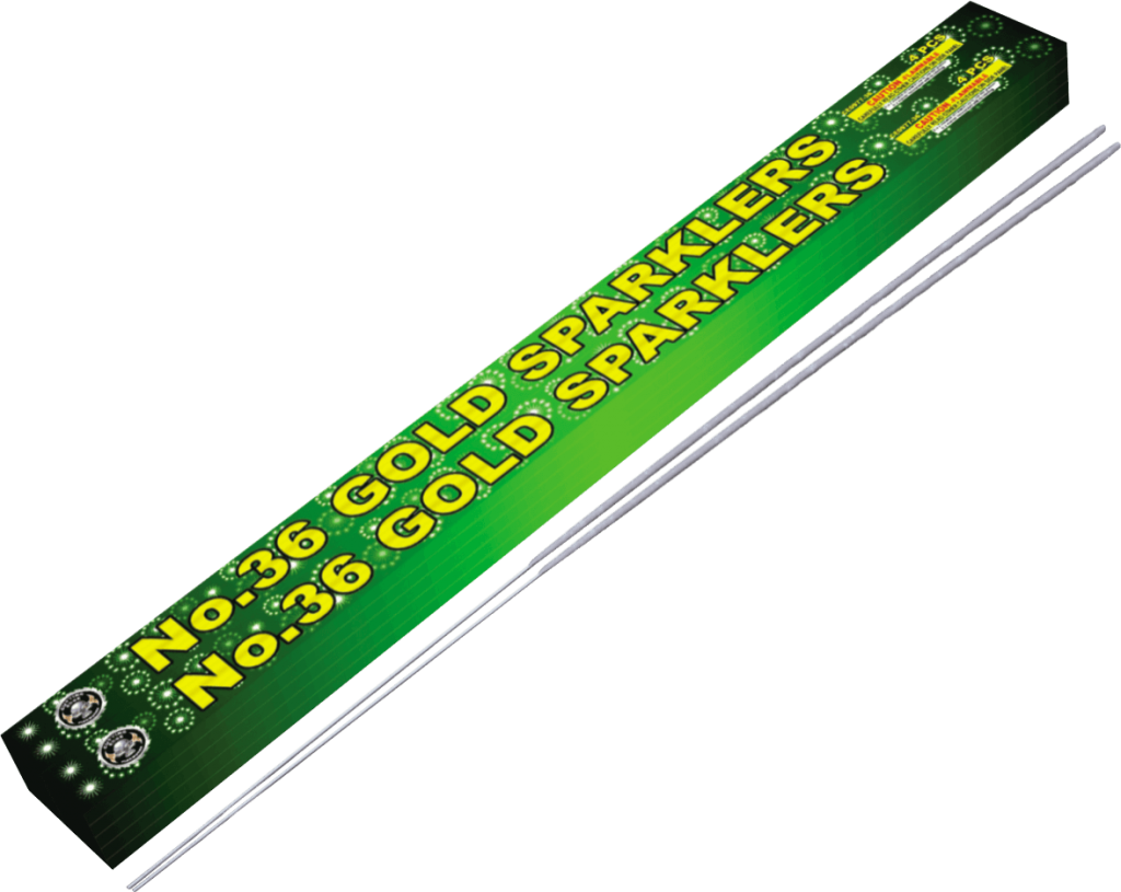 36" Gold Metal Sparklers USAFireworks