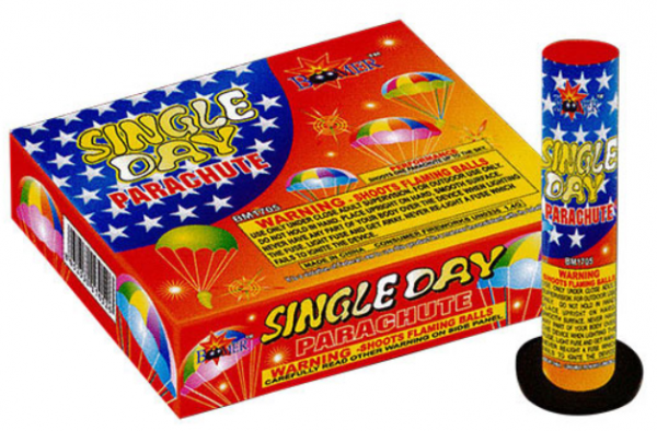 Single Day Parachute - USA-Fireworks