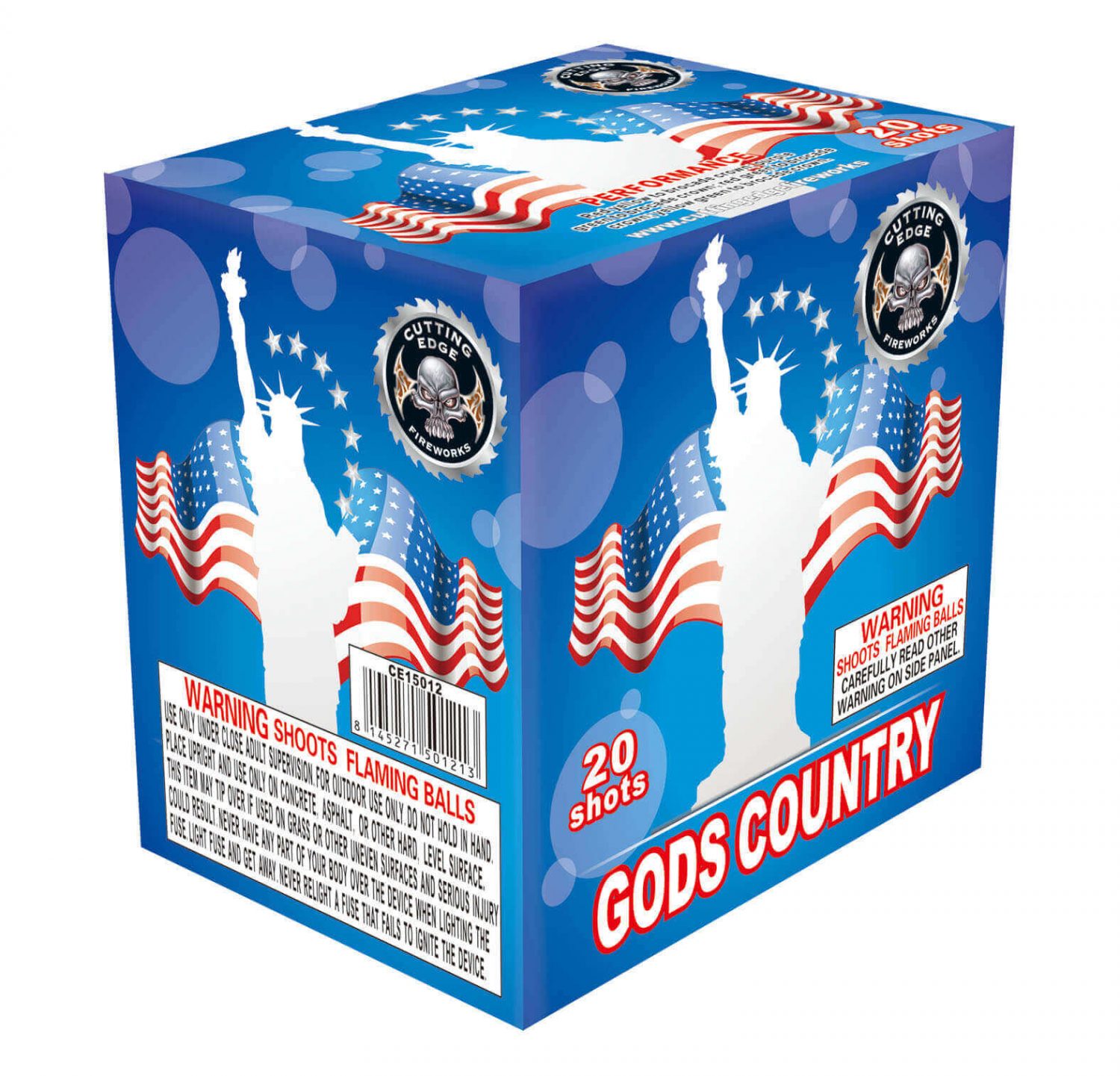 Gods Country 200 Gram Cake USA FIREWORKS