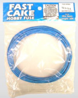 Fast Cake Fuse | Burn Rate of 15 Seconds Per Foot