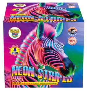 Neon Stripes | 8 Shot Cake