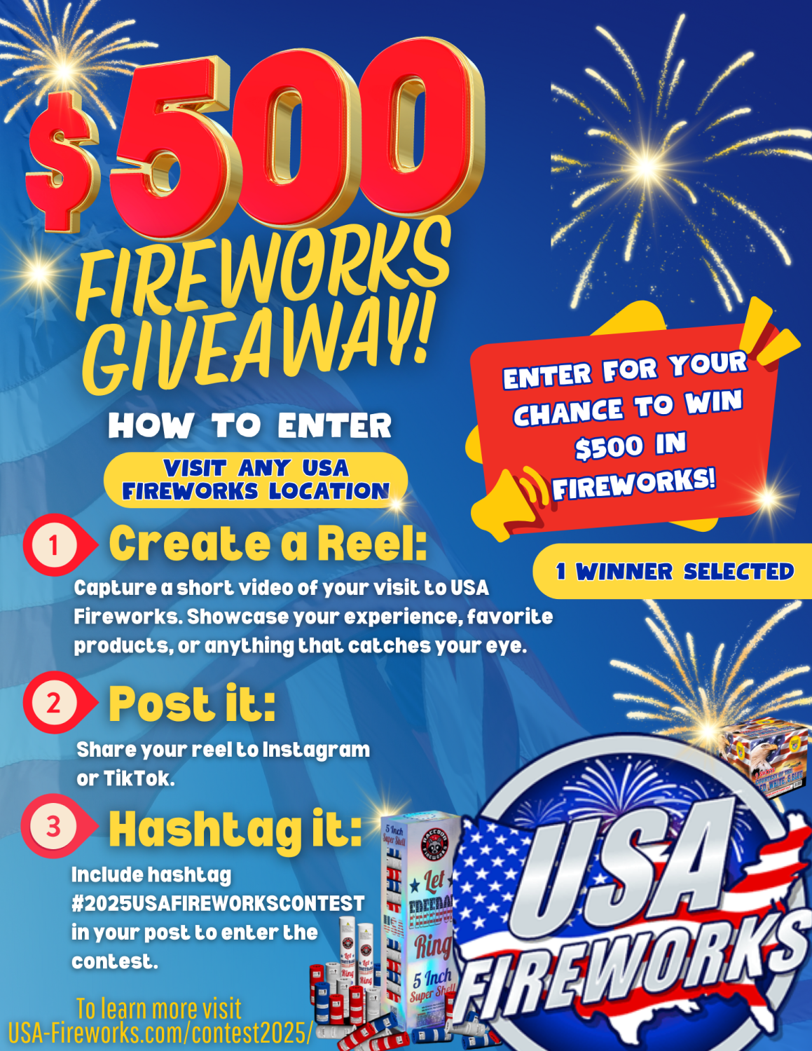 USA Fireworks Reel Contest 2025