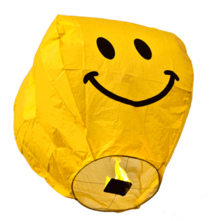 Smiley Sky Lantern | 1 Per Pack