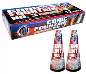 #3 Conic Cones | Twelve Pack of Fountains