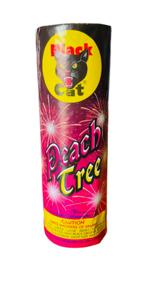 9" Blackcat Fountain - Peach Tree
