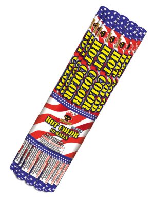 10 Ball Hot Color | Twelve Pack of 10 Shot Candles