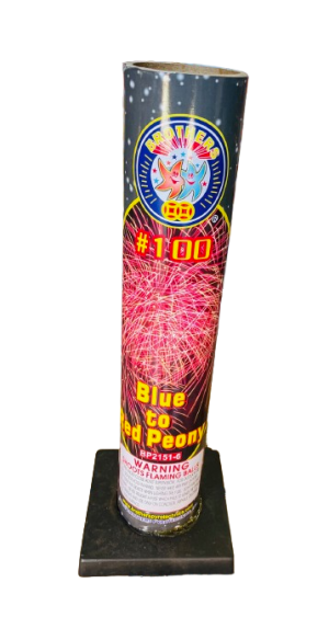 #100 Tube - Blue to Red Peony - Brothers