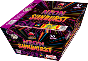 Neon Sunburst | 36 Shot Cake